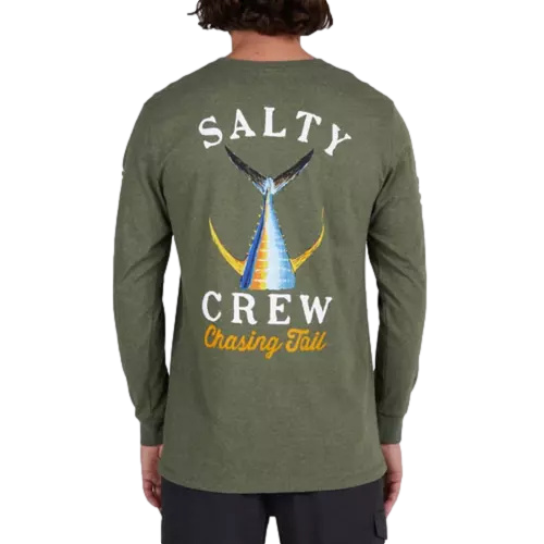 Salty Crew Tailed Standard Long Sleeve T-Shirt Forest Green Men's