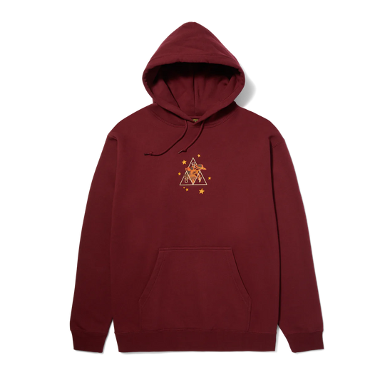 HUF x Smashing Pumpkins Infinite Star Girl Pullover Hoodie Mens Wine