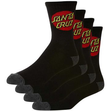 Santa Cruz Classic Dot Youth Sock Pack Black