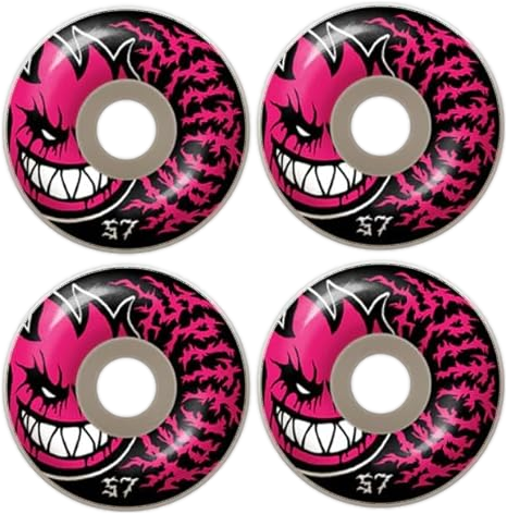 Spitfire Deathmask 57mm White/pink  Skateboard Wheels