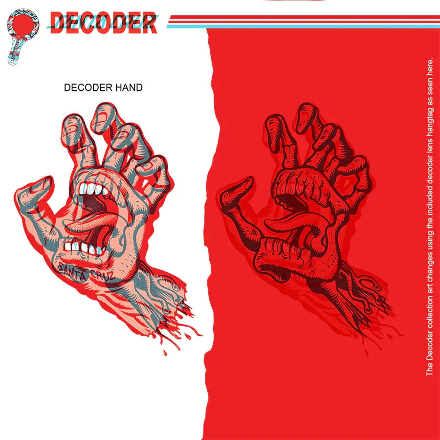 Santa Cruz Decoder Hand Long Sleeve Pocket T-Shirt