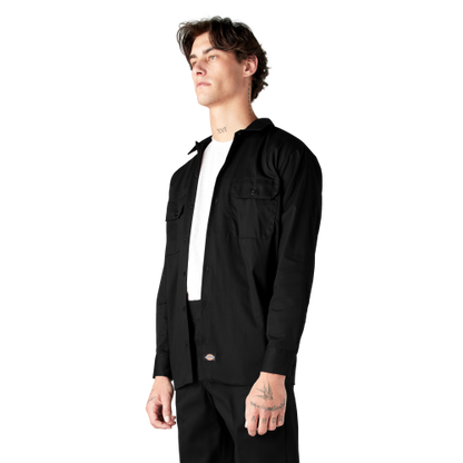 Dickies Long Sleeve Work Shirt Men's Black