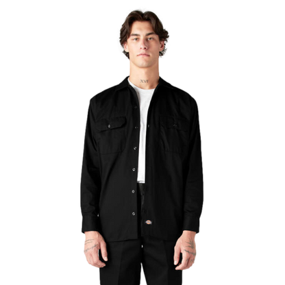 Dickies Long Sleeve Work Shirt Men's Black
