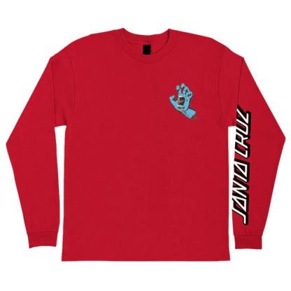 Santa Cruz Screaming Hand L/S Red Tee