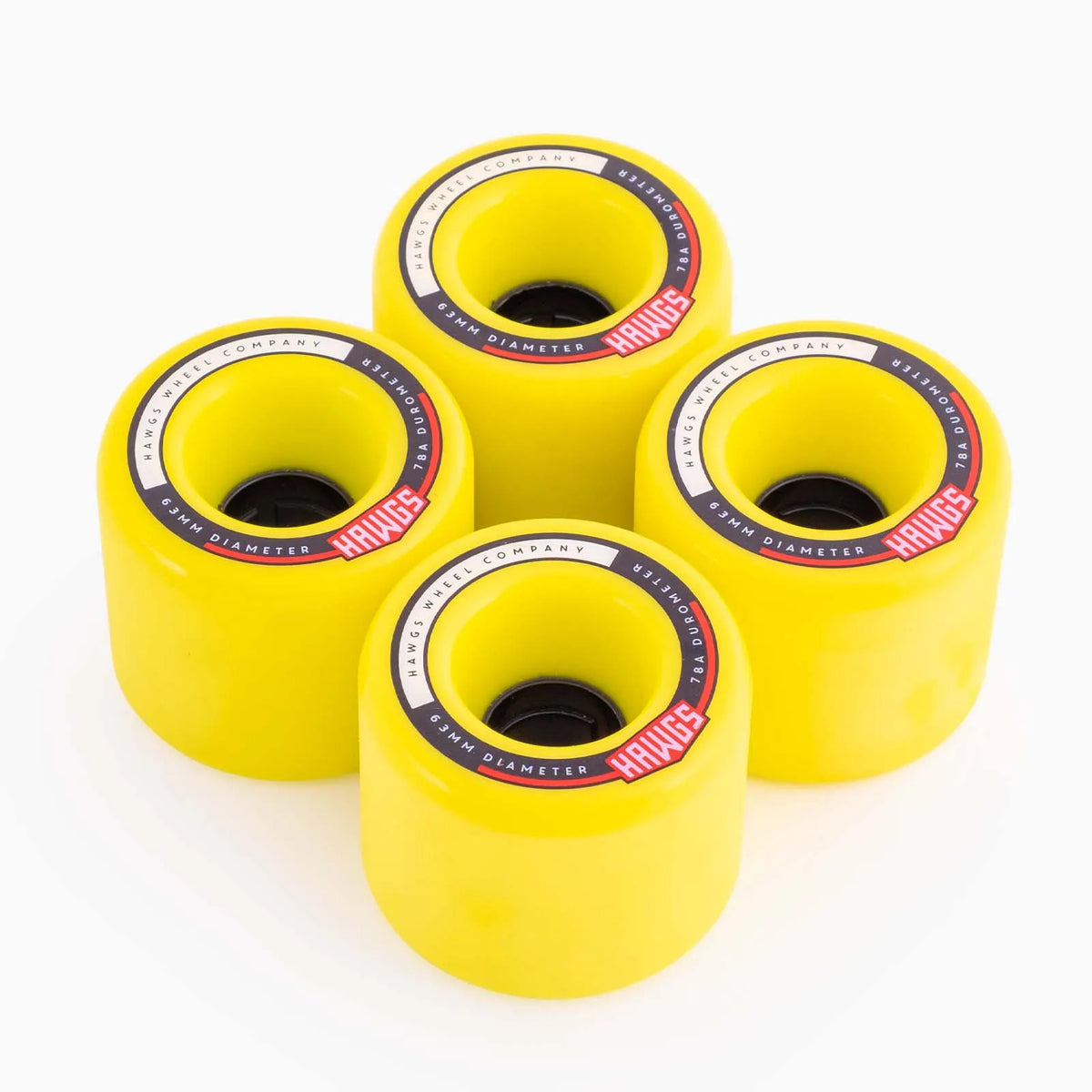 Fatty Hawgs 63mm Yellow Wheels