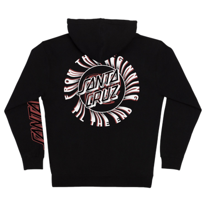 Santa Cruz Beginning Dot Black Hooded Zip Up