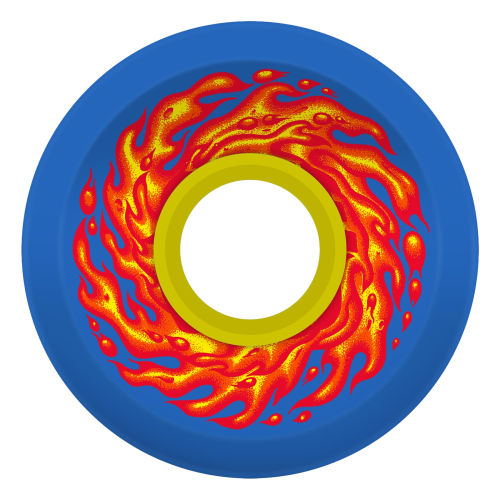 Slime Balls 60mm Flame OG Slime Blue 78a  Skateboard Wheels
