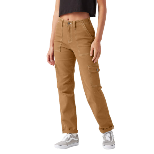 Dickies Women's Skinny Fit Cuffed Cargo Pants