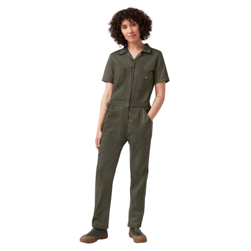 Dickies Women's Coveralls Flex Fit Moss Green