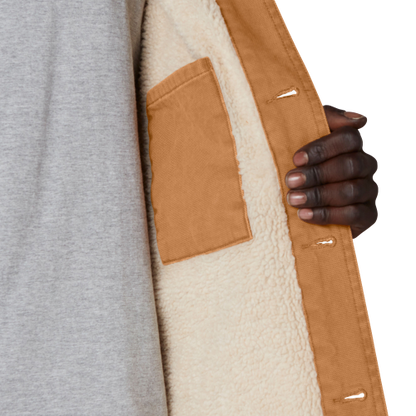 Dickies Stonewashed Duck Lined Chore Coat Brown Men's