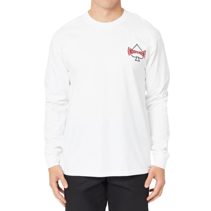 Independent Cant Be Beat White L/S TEE