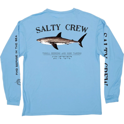 Salty Crew Bruce Long Sleeve Light Blue Men's