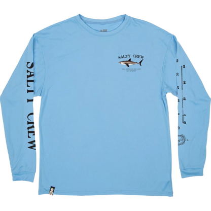 Salty Crew Bruce Long Sleeve Light Blue Men's